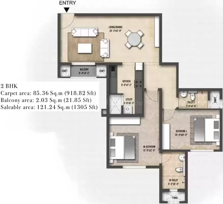 Floor plan for Shriram Treasure Island