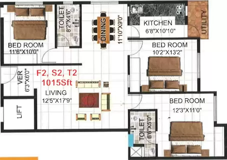 Floor plan for Slv Ideal Nest