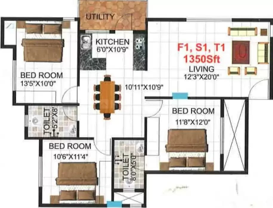Floor plan for Slv Ideal Nest