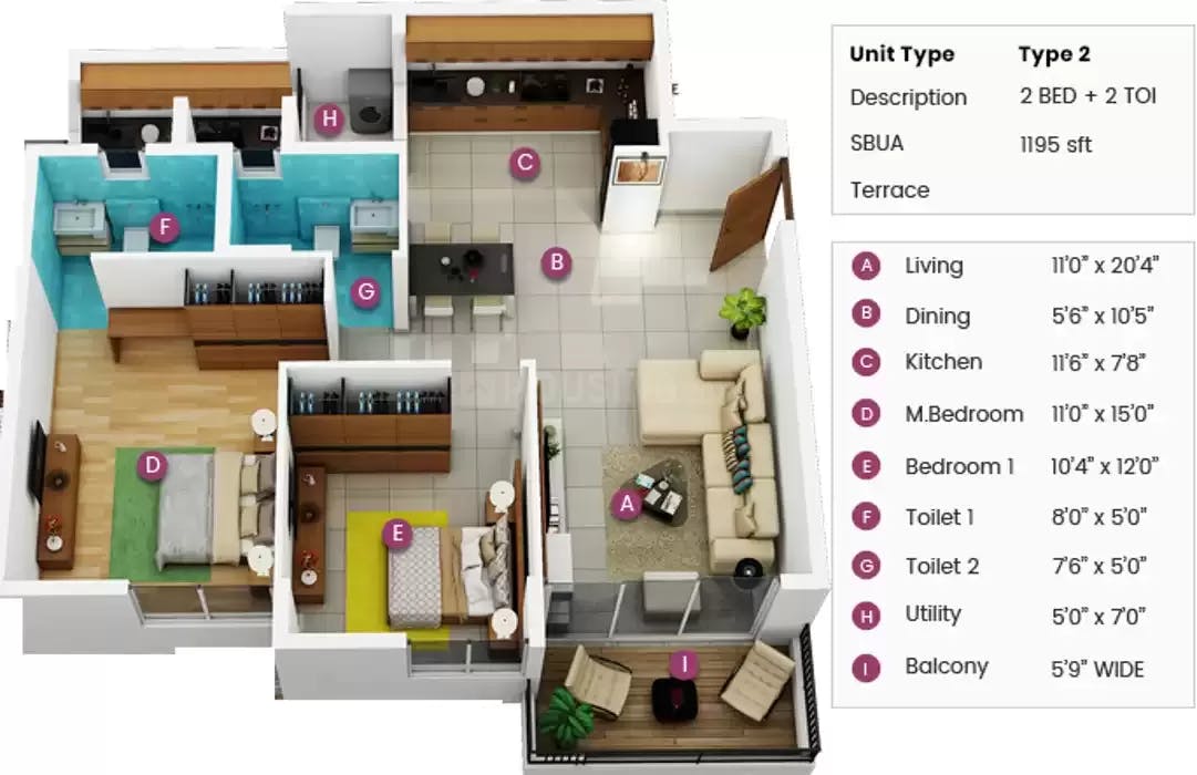 Floor plan for Sparkle Realty The Marquise
