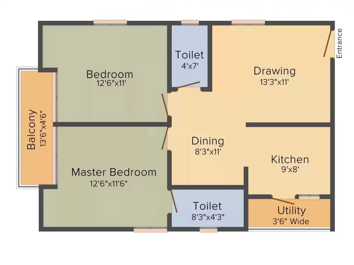 Floor plan for Srisairam Lake City