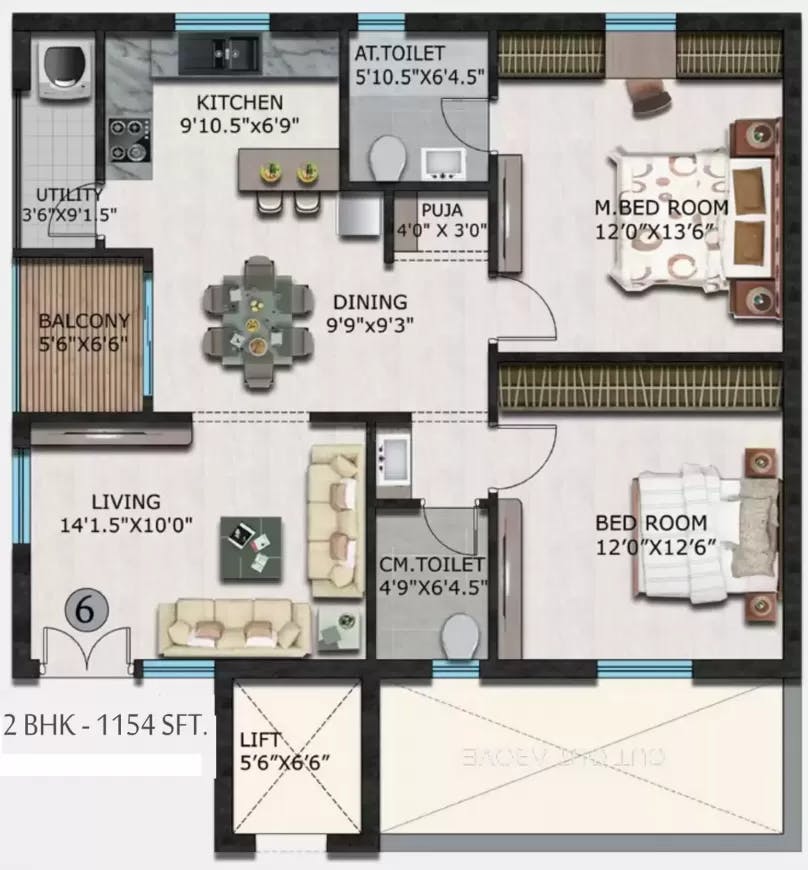 Floor plan for Swetcha Swetchas Dynasty