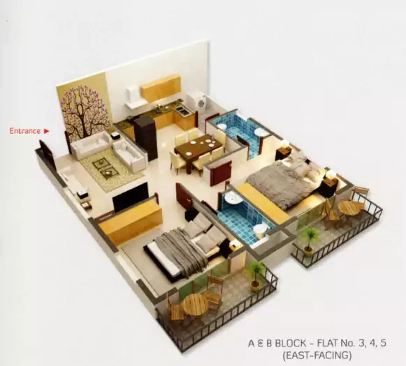 Floor plan for Tetra Grand Green Admire