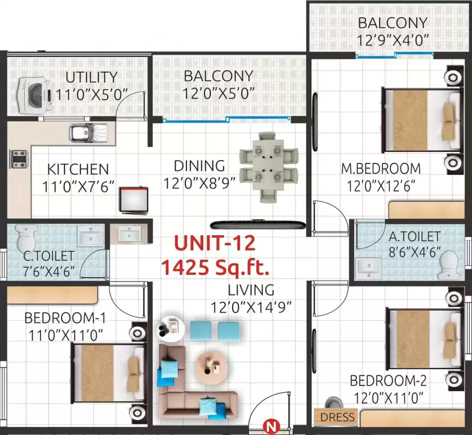 Floor plan for Vara Vasundara