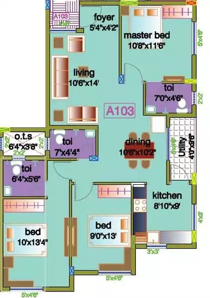 Floor plan for Varahaa Encenia