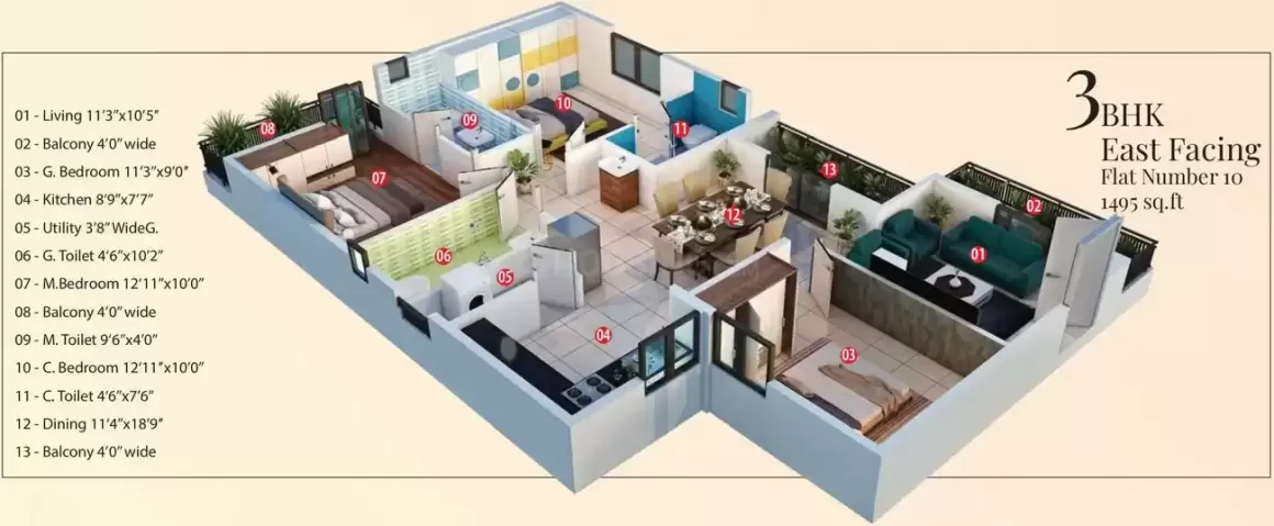 Floor plan for Venkateshwara SV Elegant