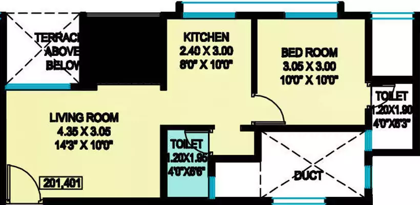 Floor plan for Jhamtani Ace Aurum