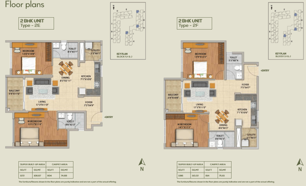 Floor plan for Adarsh Pinecourt