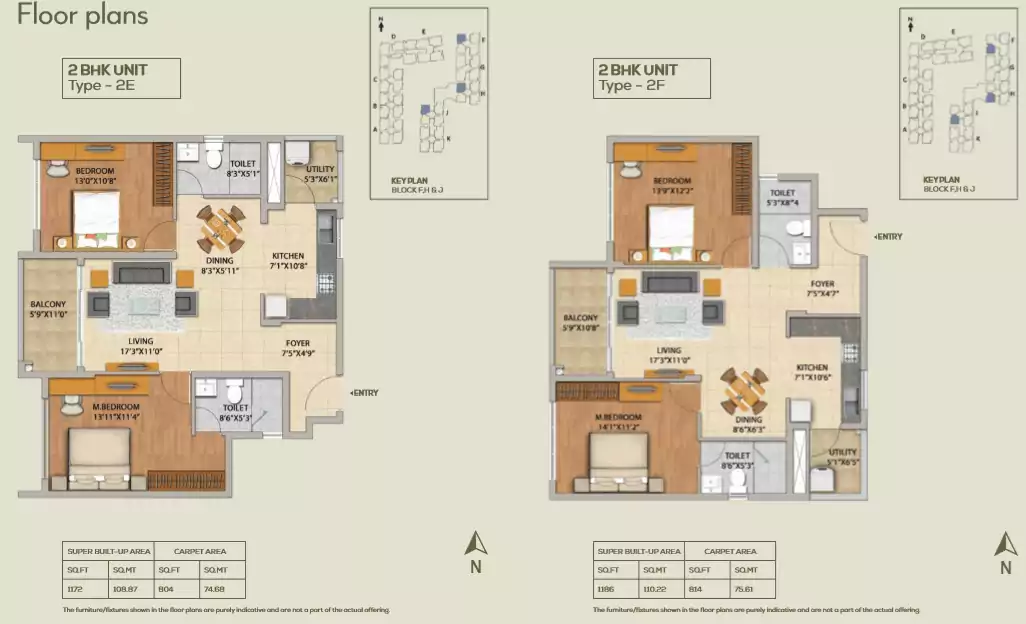 Floor plan for Adarsh Pinecourt