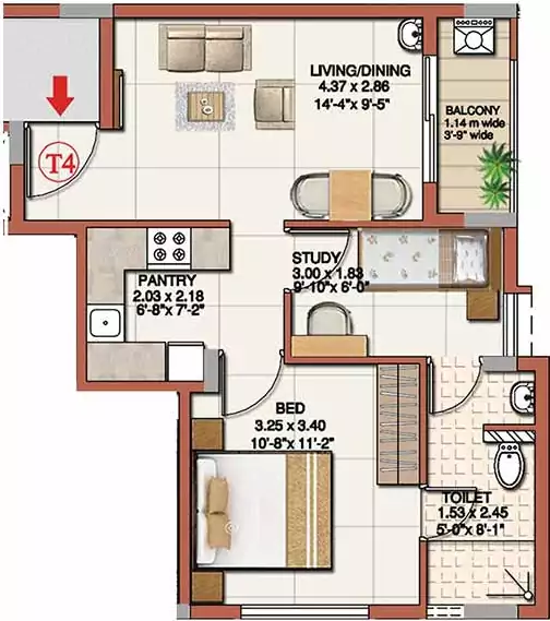 Floor plan for Ahad Excellencia