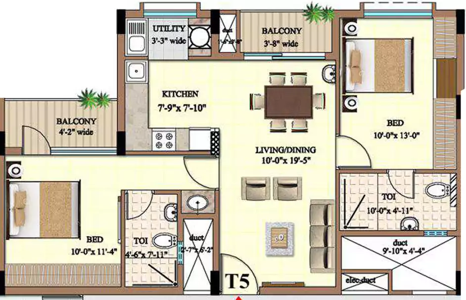 Floor plan for Ahad Excellencia