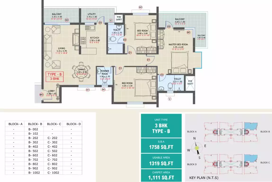 Floor plan for Ambiant The Infiniti