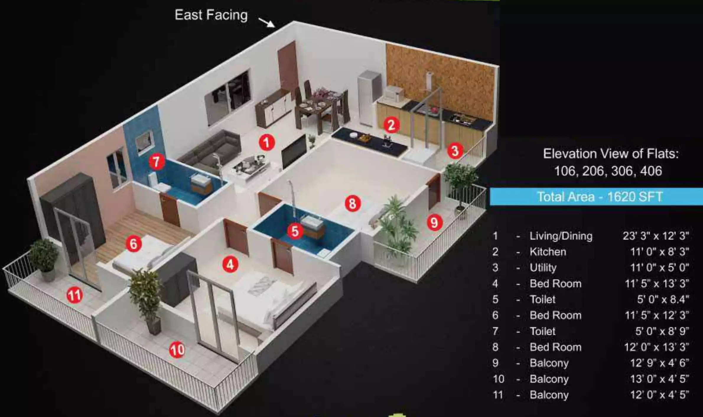 Floor plan for Comfort Meadows