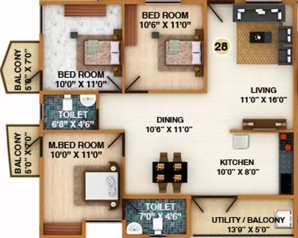 Floor plan for DS Max Silver Oak