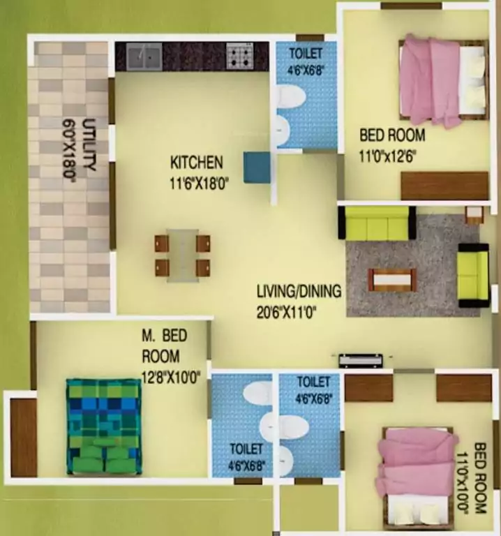 Floor plan for Ds Max Sparkle Nest