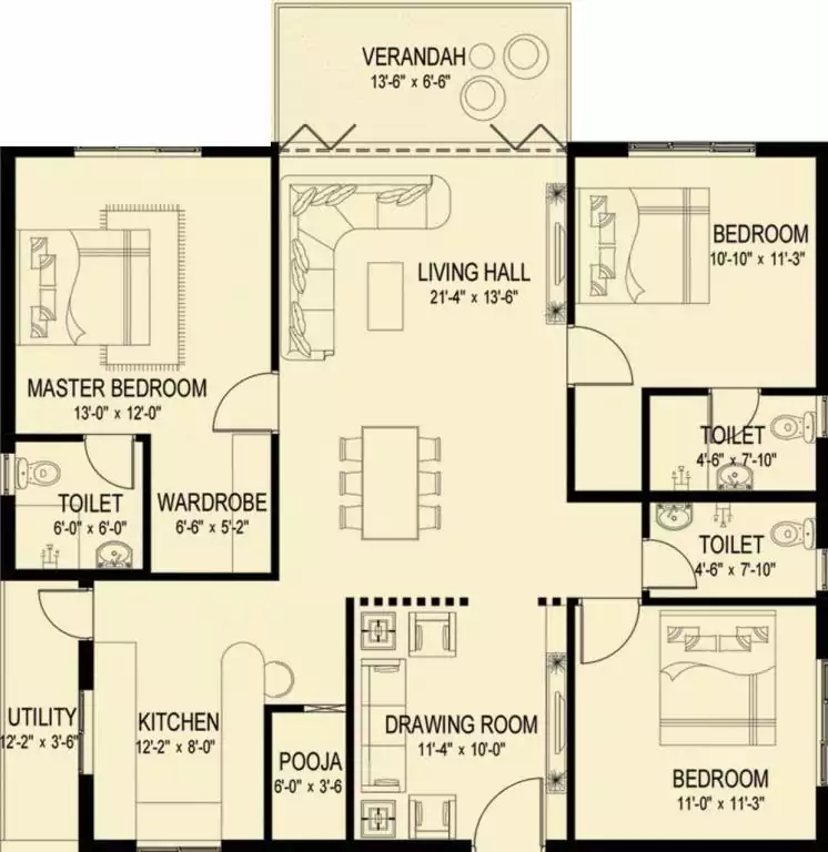 Floor plan for Elemental Elemental Earthwoods