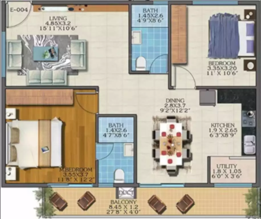 Floor plan for Estella Maple Square