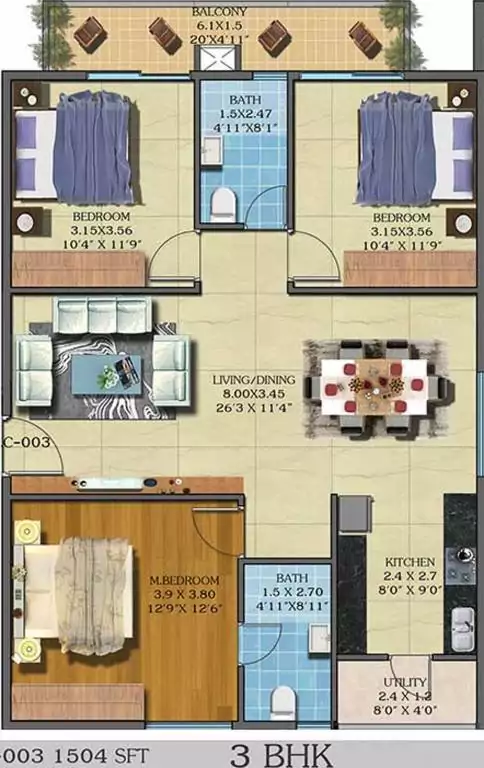 Floor plan for Estella Maple Square