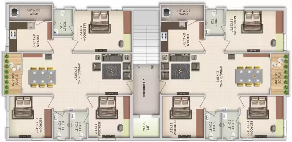 Floor plan for Sunshine Blue Pearl