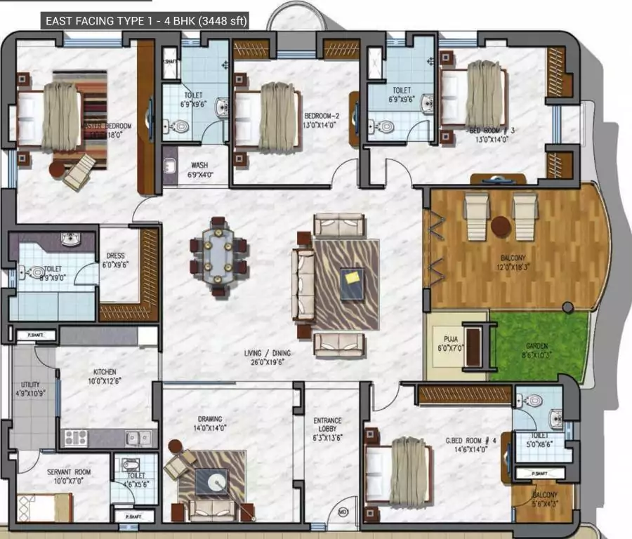 Floor plan for NCC Gardenia