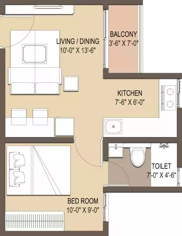 Floor plan for GM Ambitious Enclave