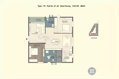 Floor plan for Ramky Golden Circle