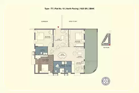 Floor plan for Ramky Golden Circle