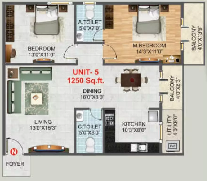 Floor plan for GR Luxuria