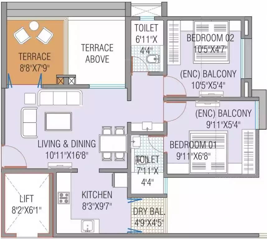 Floor plan for Nisarg Hill Crest