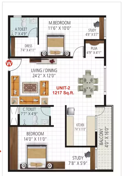 Floor plan for Indio Classic