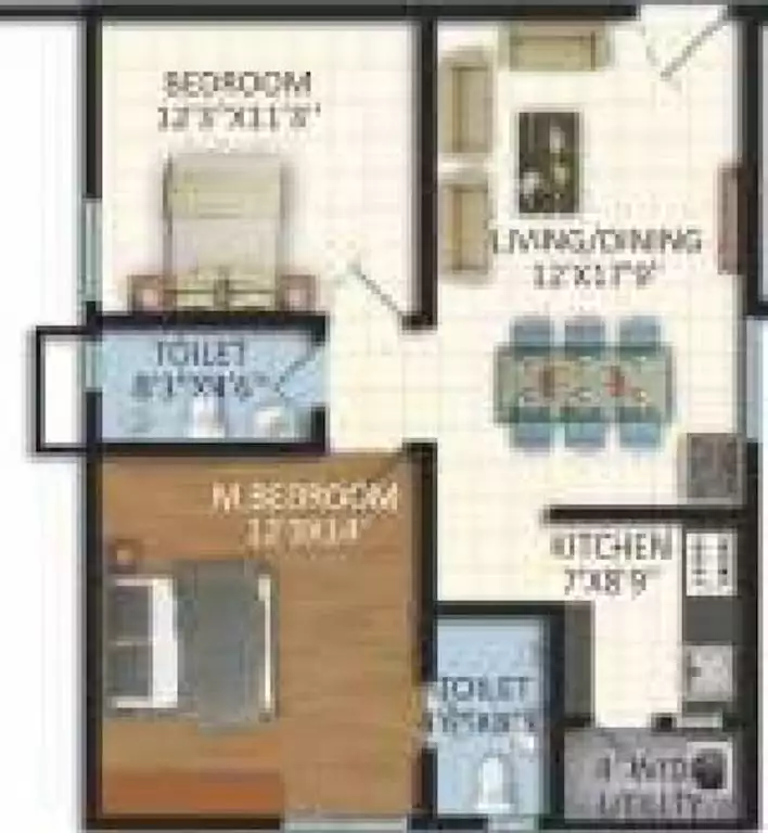 Floor plan for Vasavi Lakecity East