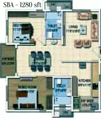 Floor plan for Salarpuria Sattva Magnus