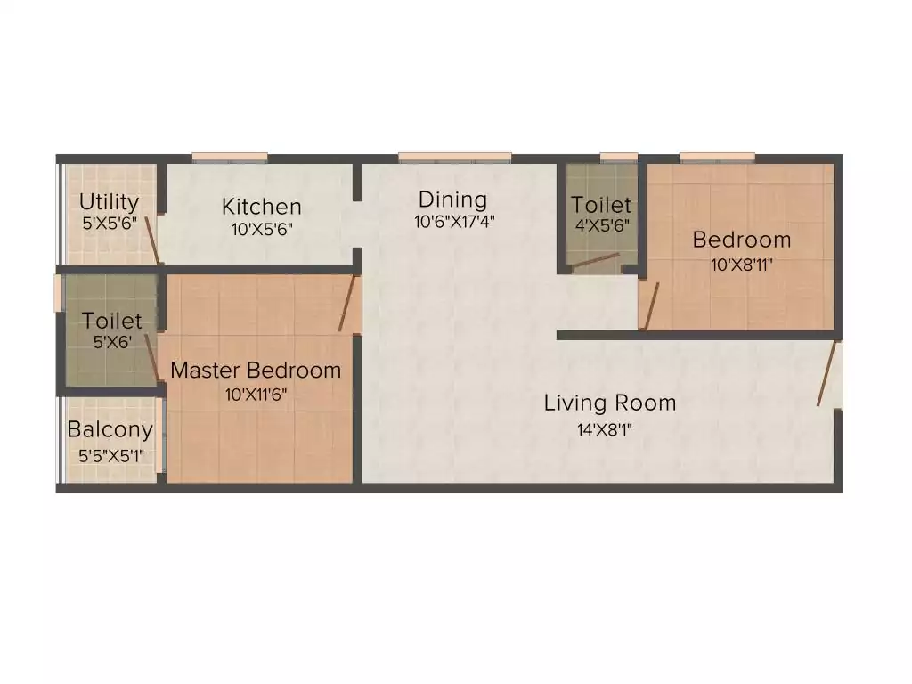 Floor plan for Modi Emerald Heights