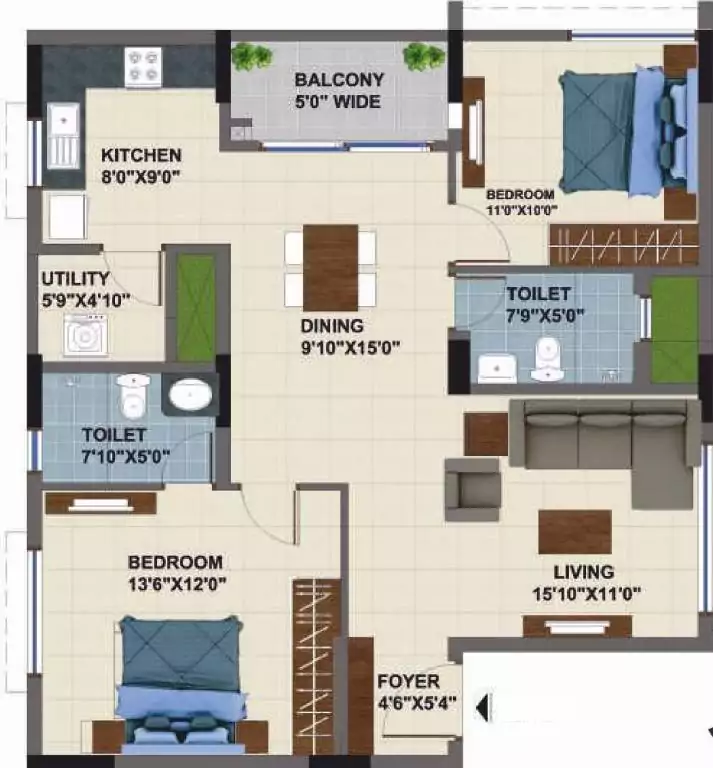 Floor plan for NCC Urban Mayfair