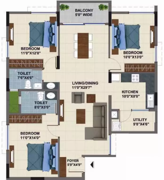 Floor plan for NCC Urban Mayfair