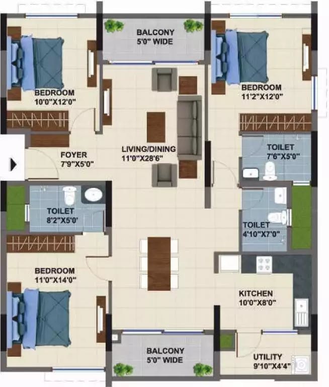 Floor plan for NCC Urban Mayfair