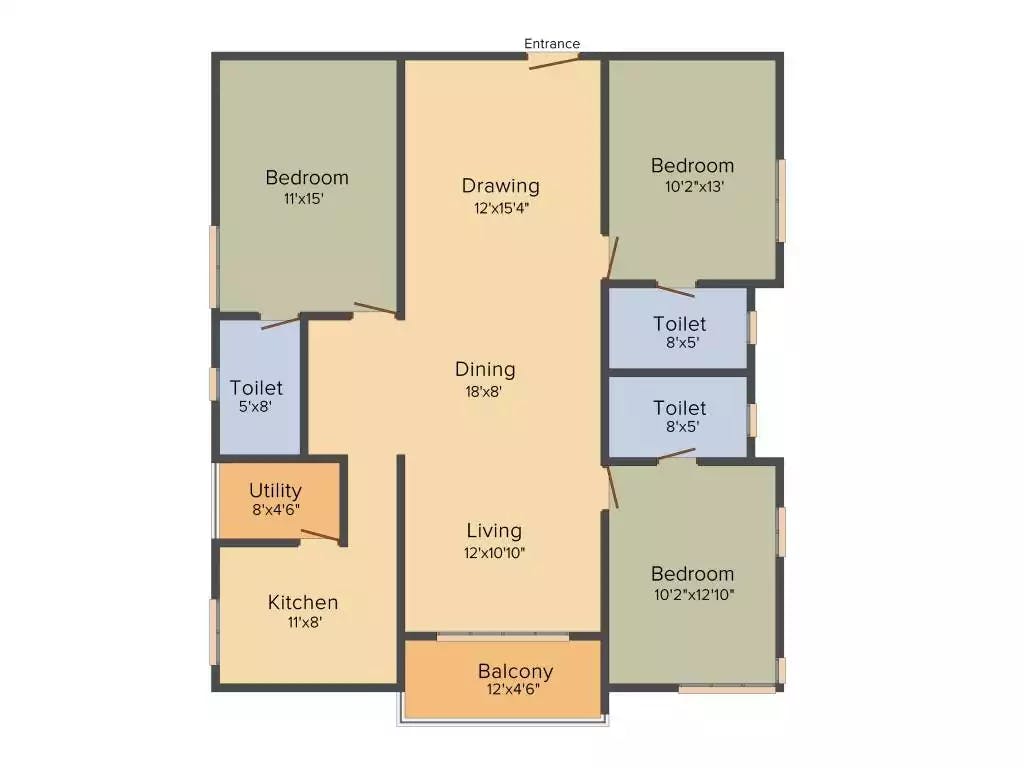 Floor plan for Ramky Group One Galaxia