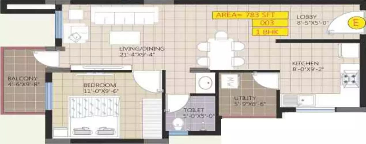 Floor plan for Raja Ritz Avenue