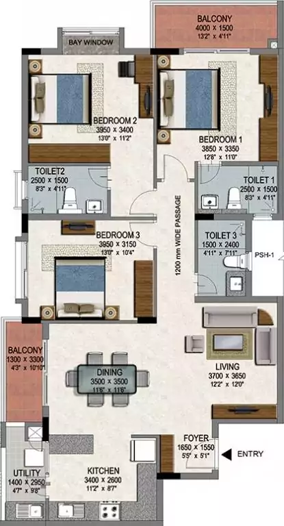 Floor plan for Renaissance Woods