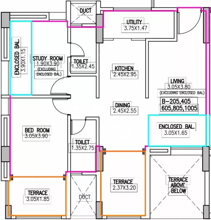 Floor plan for Navalakha Ritz