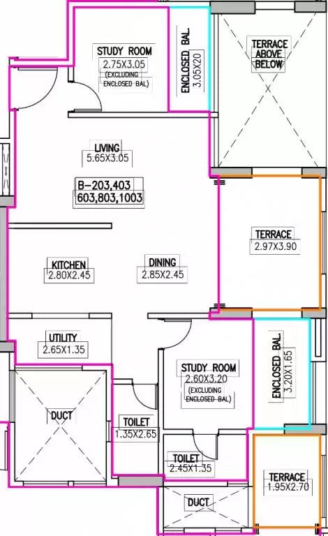 Floor plan for Navalakha Ritz