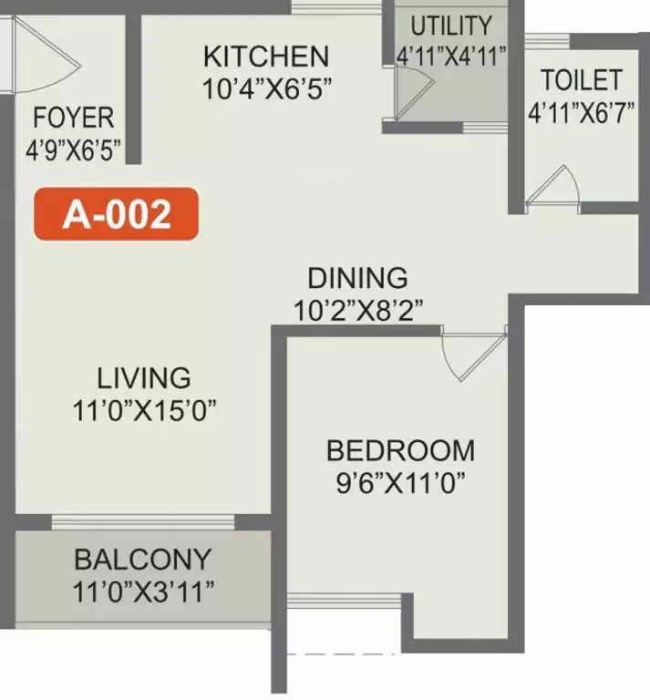 Floor plan for Rohan Akriti