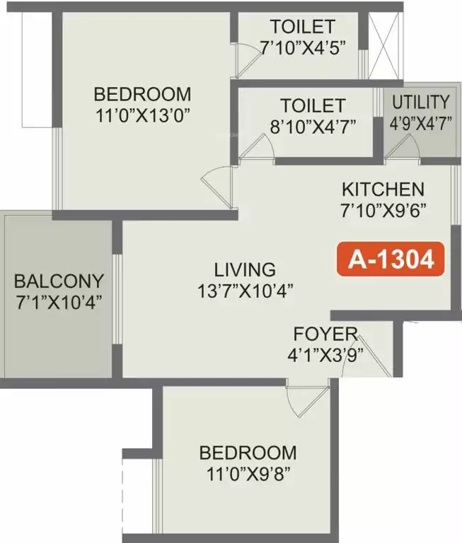 Floor plan for Rohan Akriti