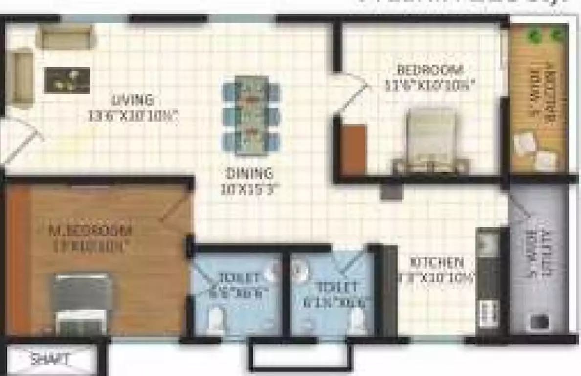 Floor plan for Vasavi S Lakecity West