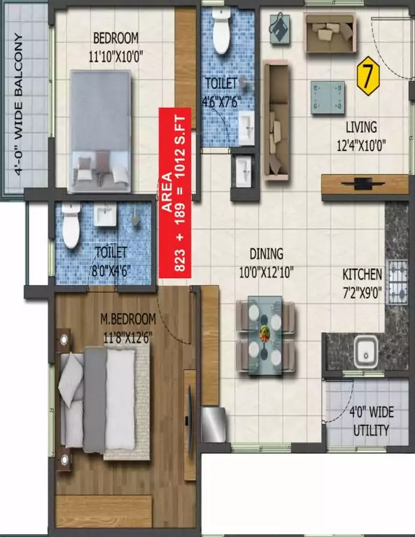 Floor plan for Sai Sneha Sai Sahas