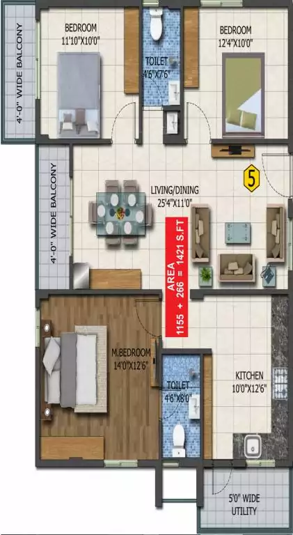 Floor plan for Sai Sneha Sai Sahas