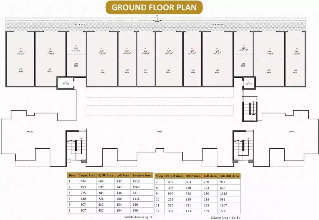 Floor plan for Shubh Residency
