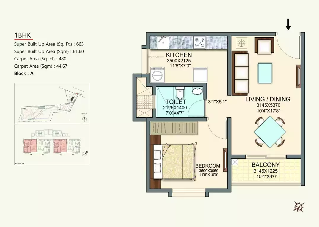 Floor plan for Skylark Dasos