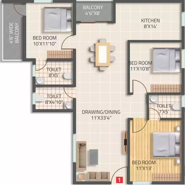 Floor plan for S And M SM Gardenia