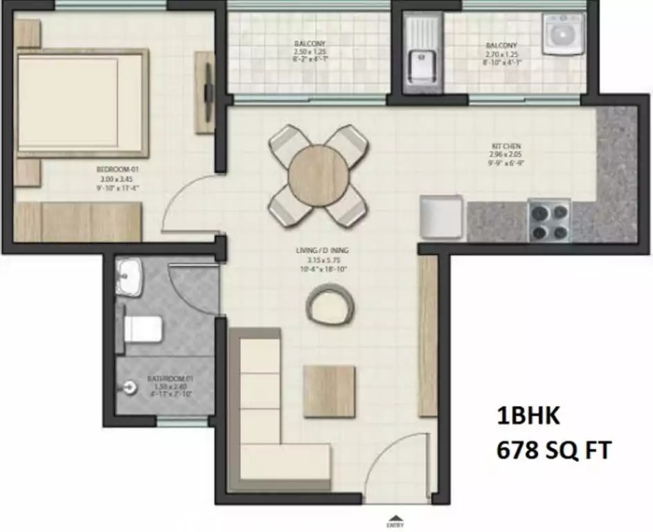 Floor plan for Sobha Dream Gardens